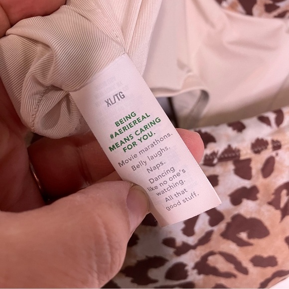 Aerie real‎ good bikini animal print women’s size XL high waisted cheeky scoop - Picture 12 of 13